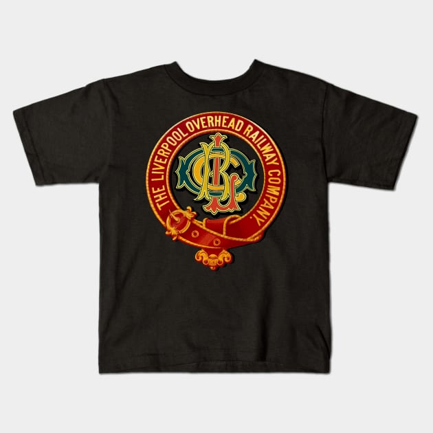 The Liverpool Overhead  Railway Company by Motormaniac Kids T-Shirt by MotorManiac